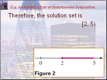 E.g. 1Solving a Linear Inequality