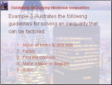 Nonlinear Inequalities