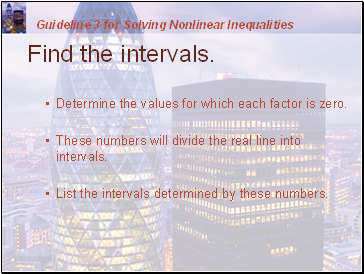 Solving Nonlinear Inequalities