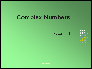 Complex Numbers