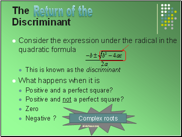 The Discriminant