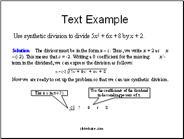 Text Example