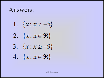 Answers: