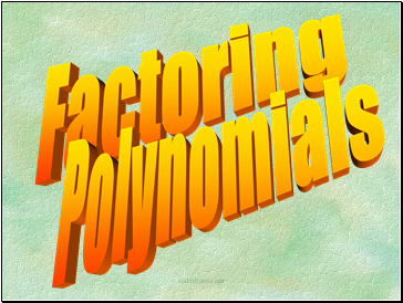 Factoring Polynomials