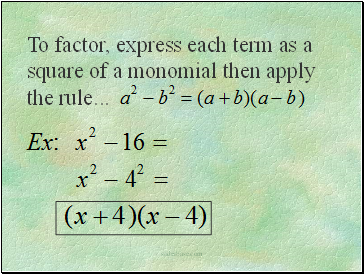 Factoring Polynomials