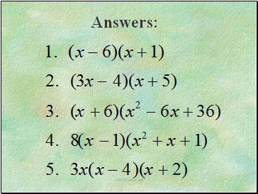 Answers: