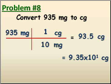 Metric Conversion Practice - Presentation Chemistry