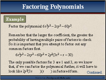 Factor the polynomial 6x2y2  2xy2  60y2.