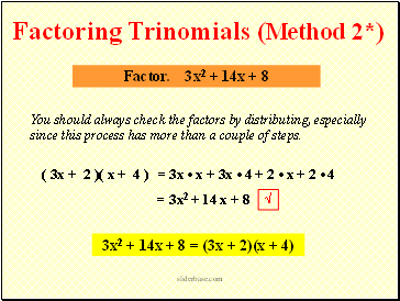 ( 3x + 2 )( x + 4 )