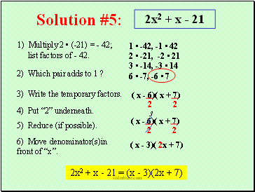 Solution #5: