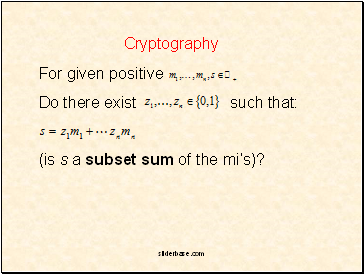 Cryptography