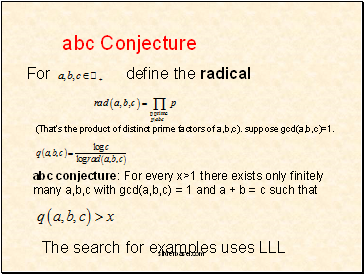 abc Conjecture