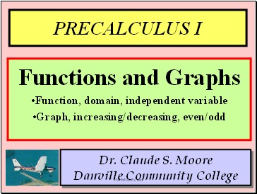 Functions and Graphs