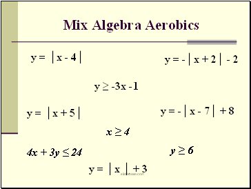 Mix Algebra Aerobics