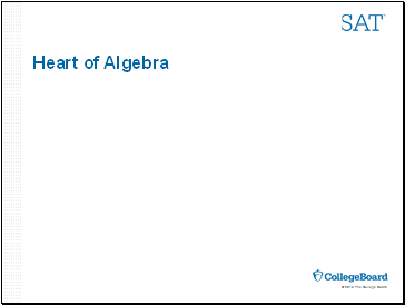 Heart of Algebra