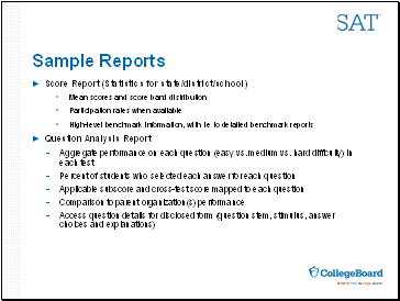 Sample Reports