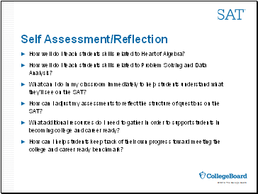 Self Assessment/Reflection