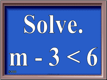 Solve.