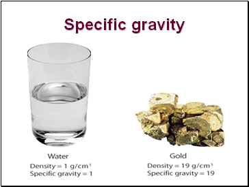 Specific gravity