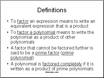 Definitions