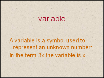 Variable