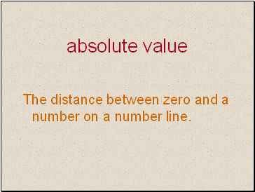 Absolute value