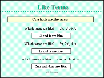 Like Terms