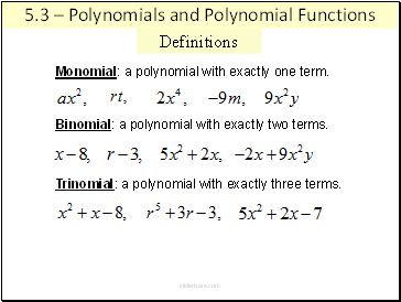 Definitions