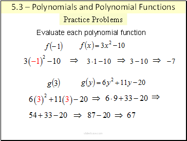 Practice Problems