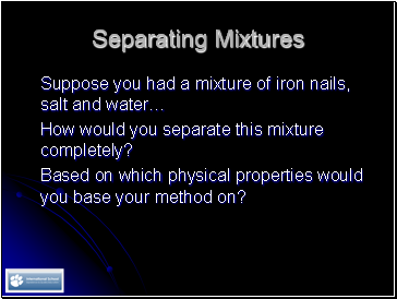 Separating Mixtures