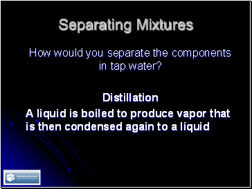 Separating Mixtures