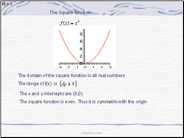 The Square function