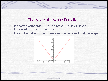 The Absolute Value Function