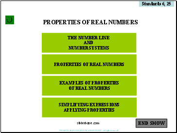 Properties of real numbers