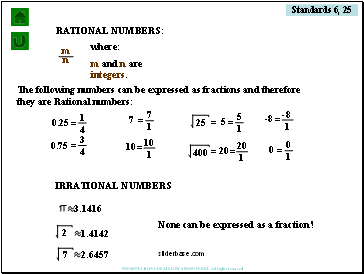 Standards 6, 25