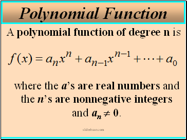 Polynomial Function