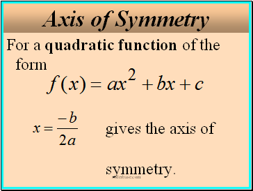 Axis of Symmetry