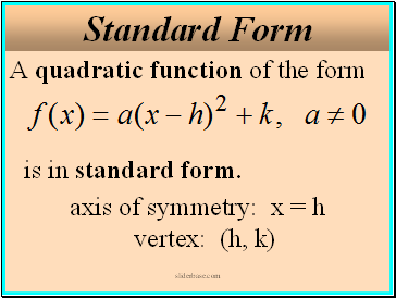 Standard Form