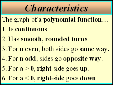 Characteristics