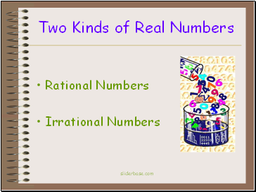 Real numbers