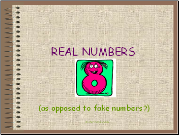 Real numbers