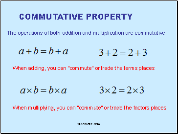 Commutative property