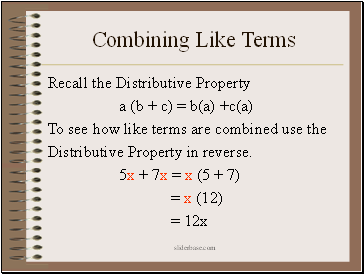 Combining Like Terms