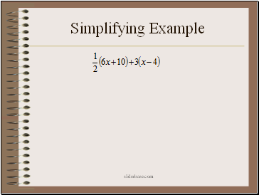 Simplifying Example