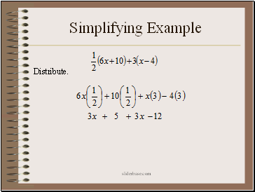 Simplifying Example