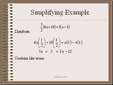 Simplifying Example