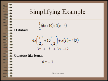 Simplifying Example