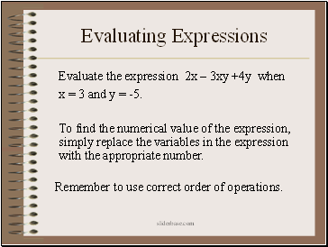 Evaluating Expressions