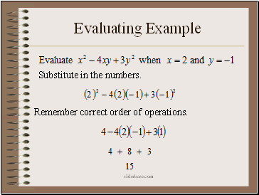 Evaluating Example