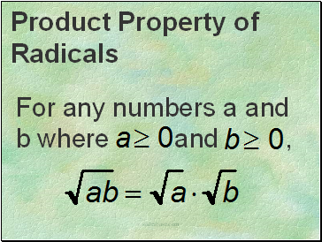 Product Property of Radicals
